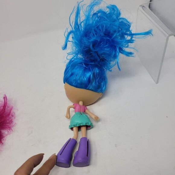 Kawaii Crush Set Of 3 Big Eyes 8" Dolls Colored Hair 2013 Spin Master - Picture 9 of 10